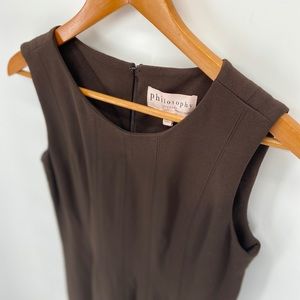 NWOT Earthen Brown Sleeveless Philosophy Dress